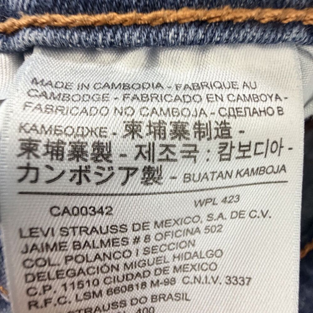 levi's 514 jeans mens 31x31 blue stretch denim straight leg casual heritage - Picture 9 of 10